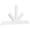 Ekena Millwork Saratoga Architectural Grade PVC Gable Bracket, 84"W x 38 1/2"H x 2"D x 6"F, 11/12 Pitch GBP084X39X0206SAR00 - alternate 1